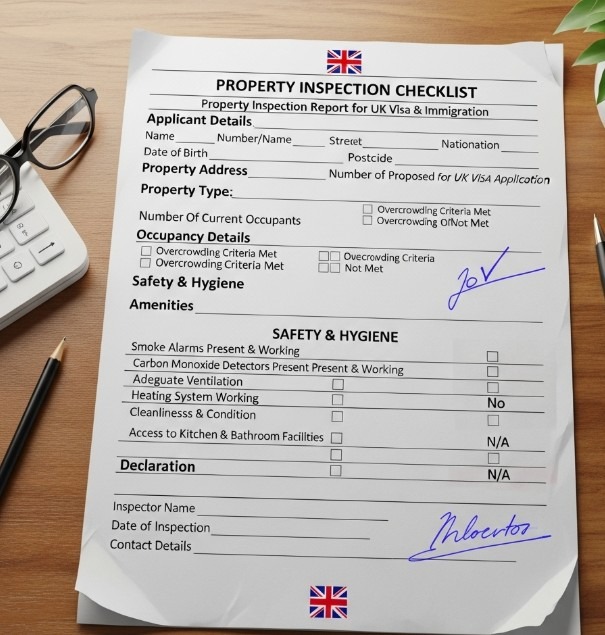 Property Inspection Checklist for UK Immigration - Property Inspection ...