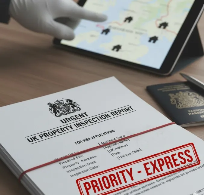 Urgent UK Property Inspection Reports for Visa Applications