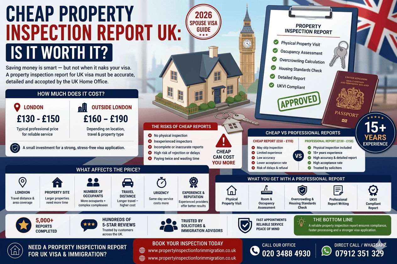 Cheap Property Inspection Report UK: Is It Worth It? (2026 Spouse Visa Guide)