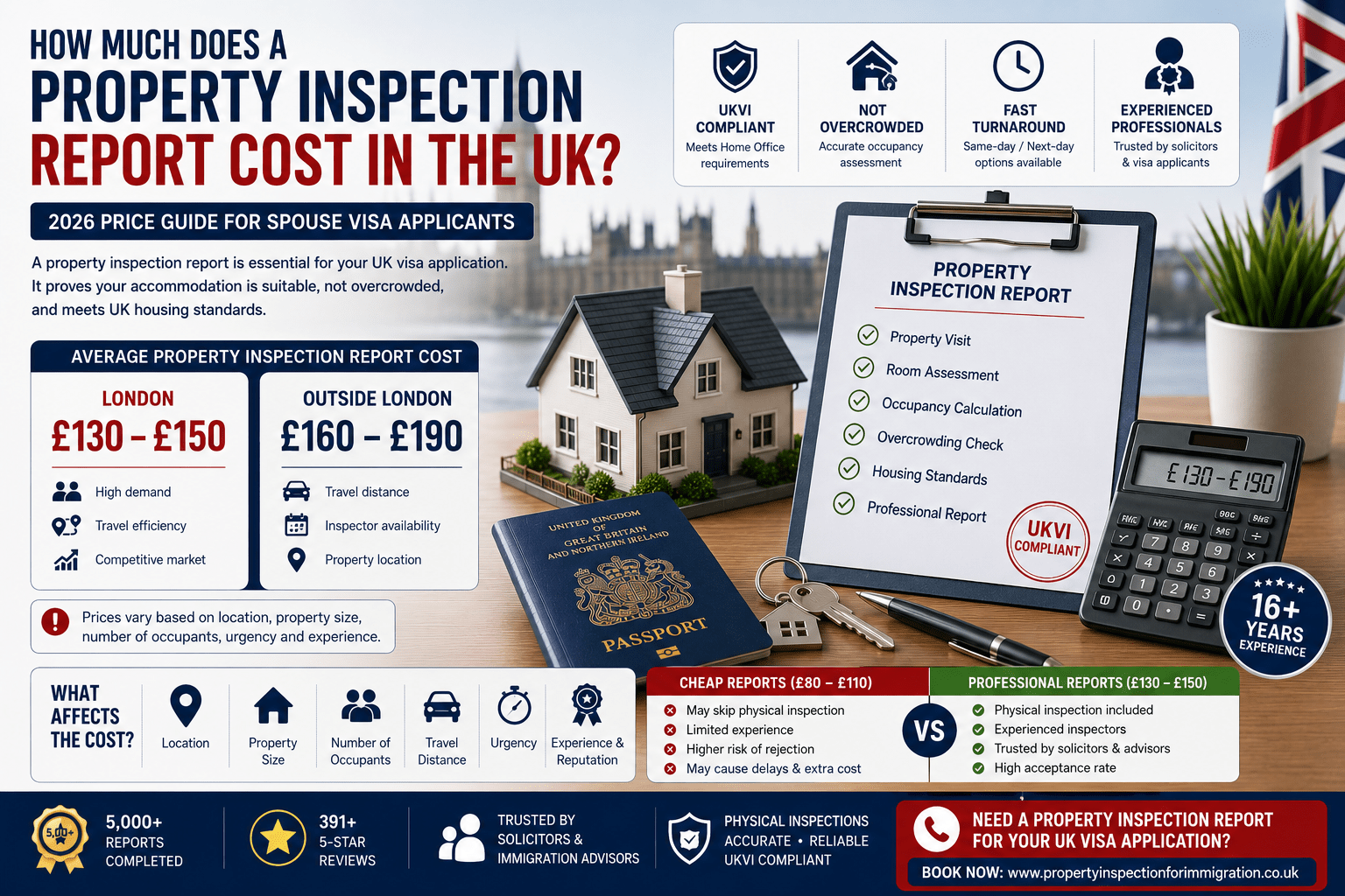 How Much Does a Property Inspection Report Cost in the UK? (2026 Price Guide)