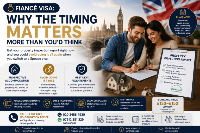Property Inspection Report for a UK Fiancé Visa Guide