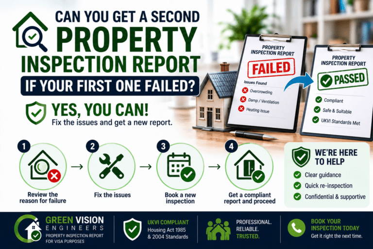 Surveyor carrying out a second property inspection report visit after the first one identified an issue